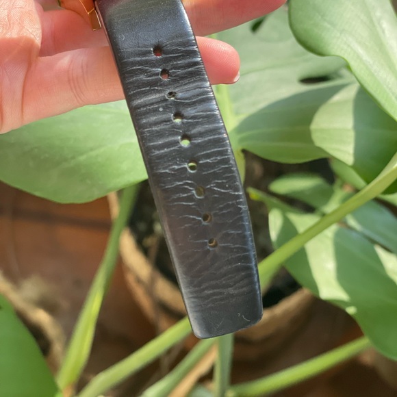 Marc by Marc Jacobs Henry Skeleton watch black leather strap with gold face - Picture 7 of 10